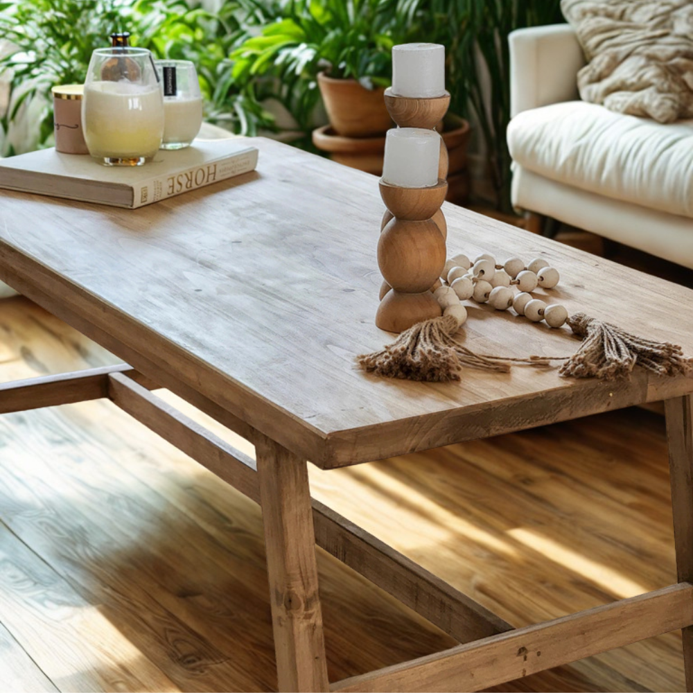 Mesa Ratona de Madera Clasica Alamo Macizo Living