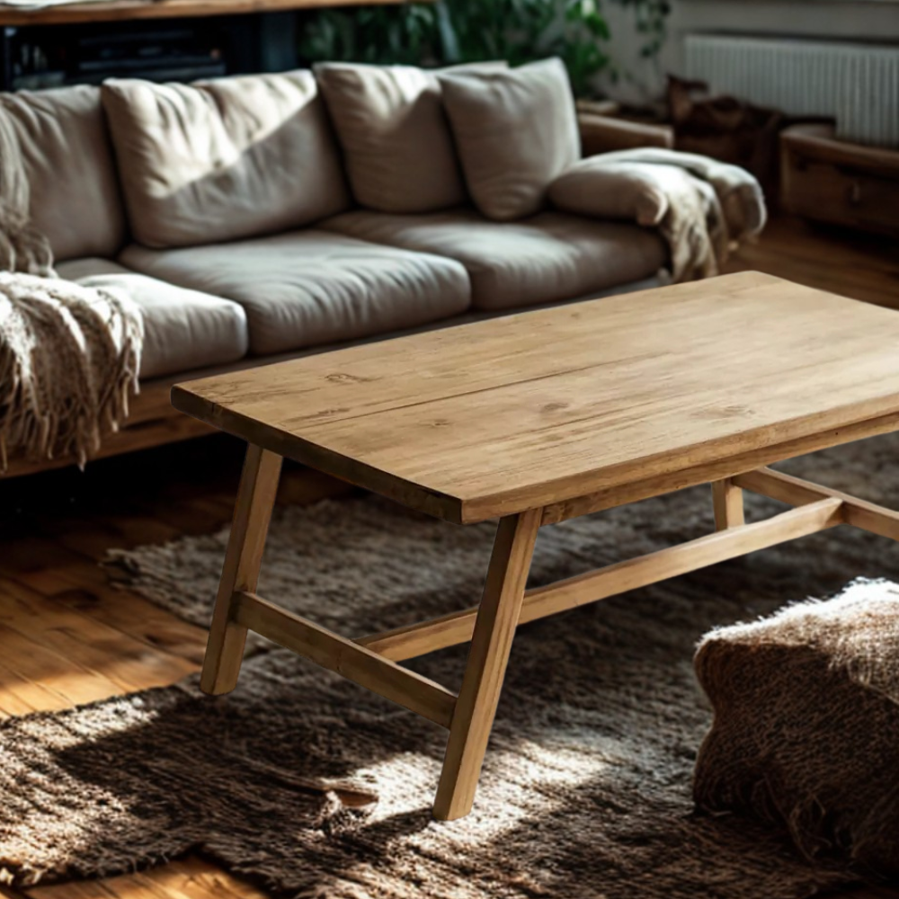 Mesa Ratona de Madera Clasica Alamo Macizo Living