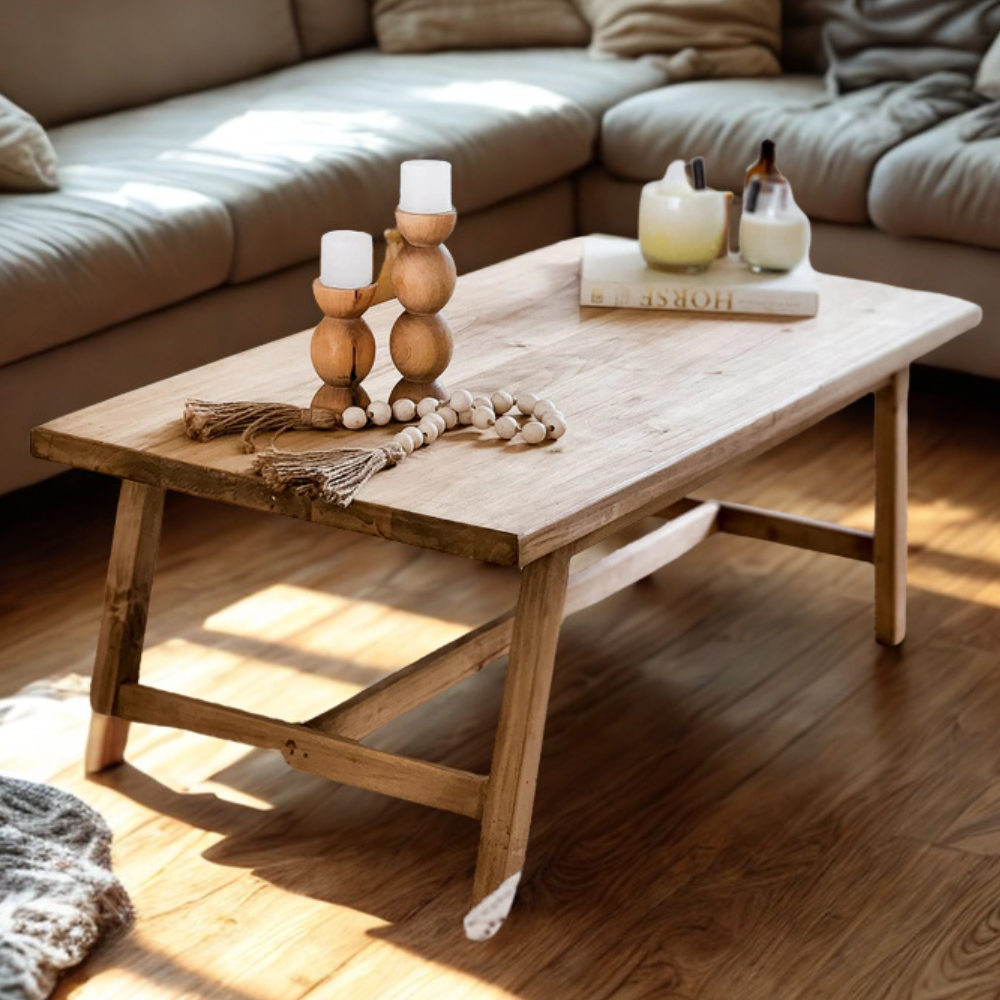Mesa Ratona de Madera Clasica Alamo Macizo Living