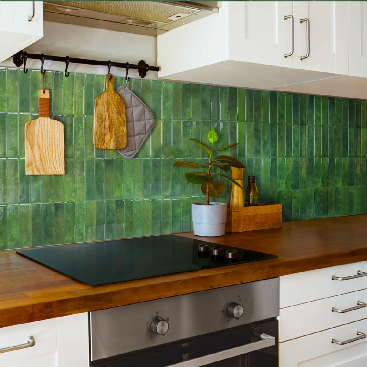 Placas Autoadhesivas Para Pared Azulejo Cocina Baño 30x30cm Set x10