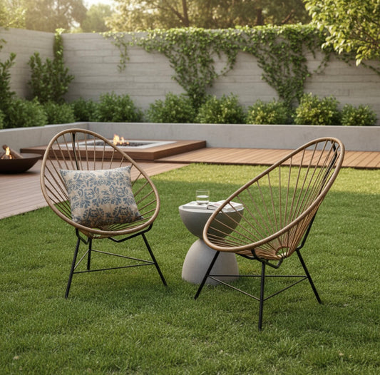 Silla Sillon Acapulco Simil Yute para Exterior o Interior