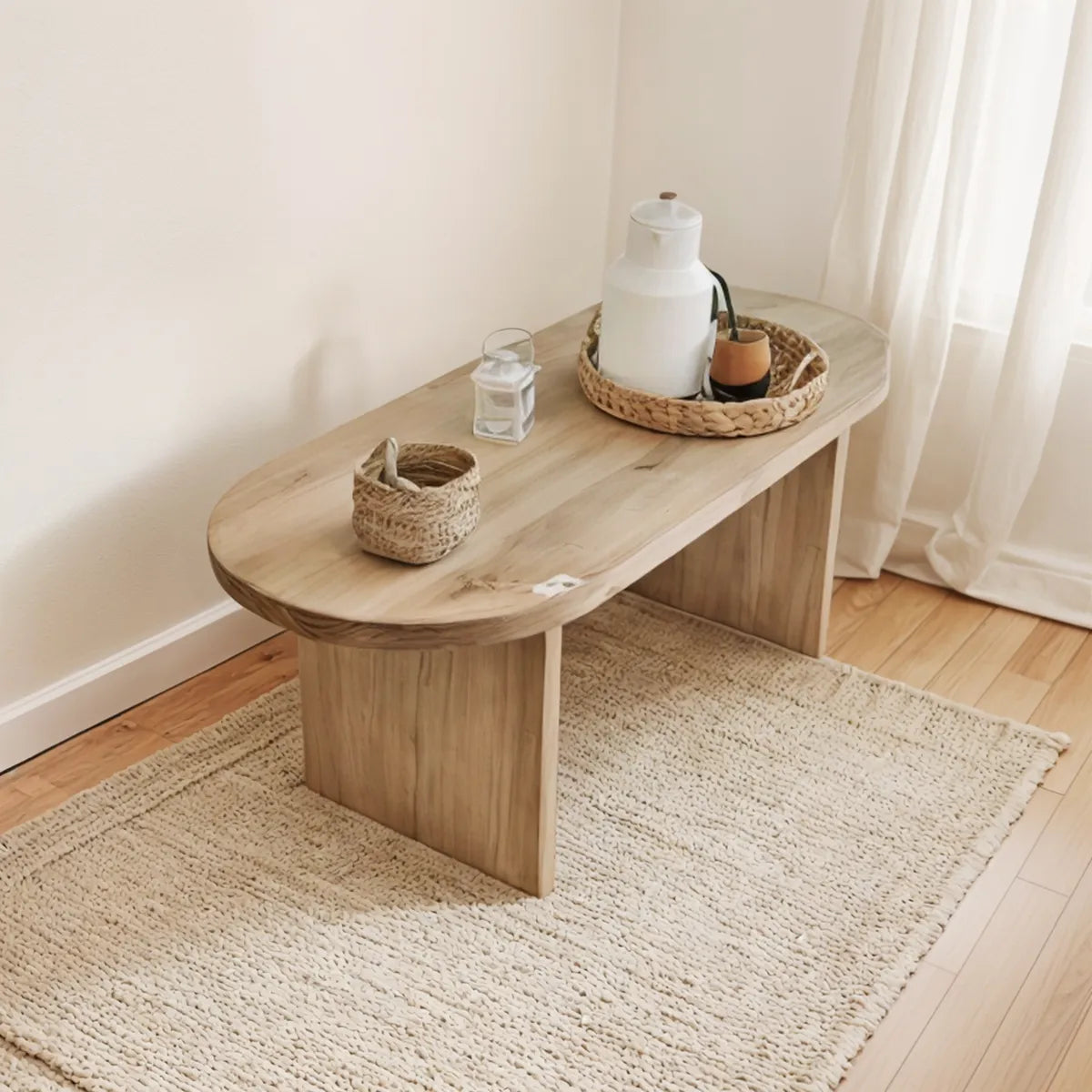 Mesa Ratona Madera Alamo Macizo Color Petiribi