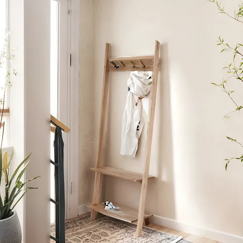 Recibidor Perchero Zapatero Madera Nordico Color Petiribi