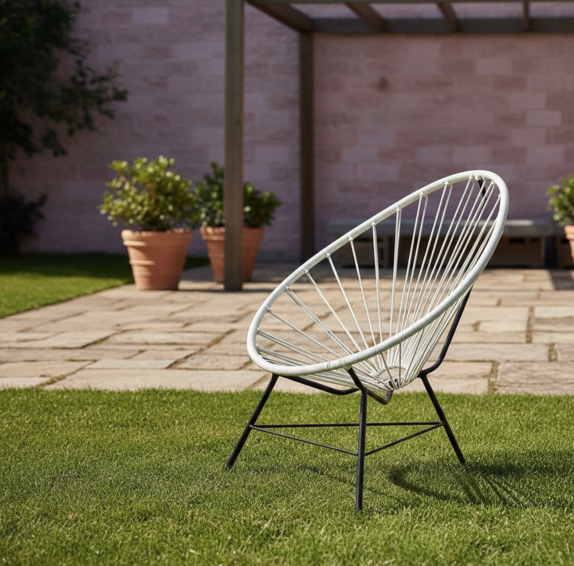 Silla Sillon Acapulco Simil Yute para Exterior o Interior