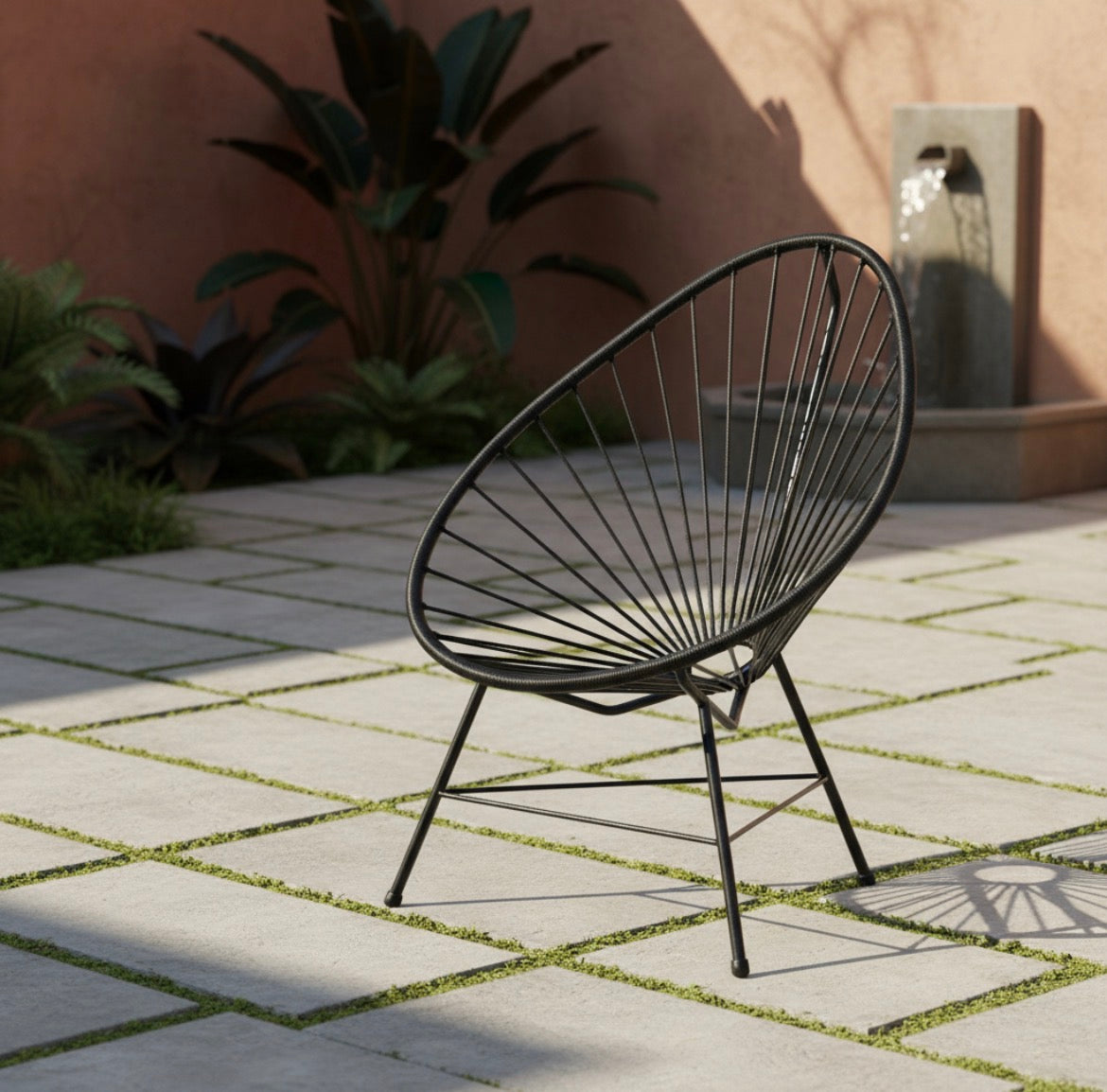 Silla Sillon Acapulco Simil Yute para Exterior o Interior