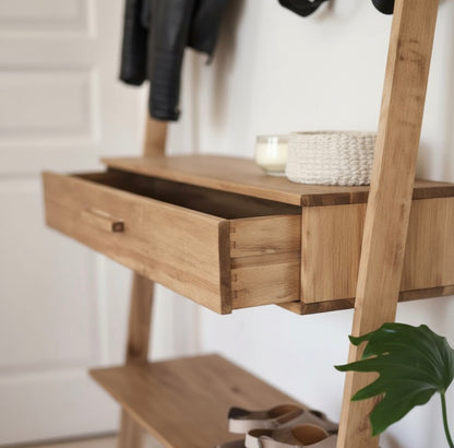 Recibidor Perchero Zapatero Con Cajon Madera Color Petiribi