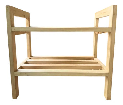Zapatero Organizador Zapatilla Madera Maciza Color Petiribi